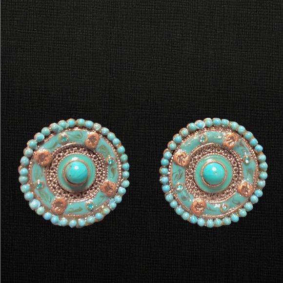 FAUX TURQUOISE JEWELRY SET - Picture 2 of 12